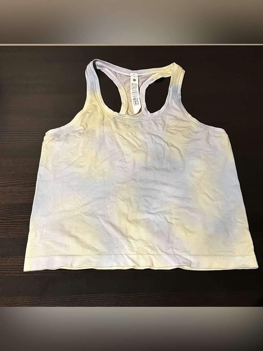 Swiftly Tech Racerback Tank Top 2.0 Psychedelic Wash Lavender Frost Multi Size 8